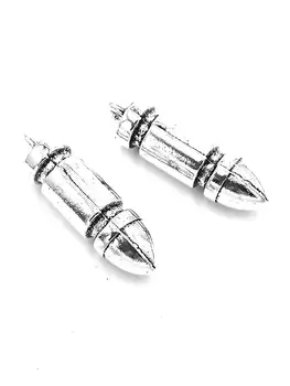 10pcs Bullet charms pendant 25x7x7mm antique silver ornament accessories jewelry making DIY base material
10pcs Bullet charms pendant 25x7x7mm antique silver ornament accessories jewelry making DIY base material
