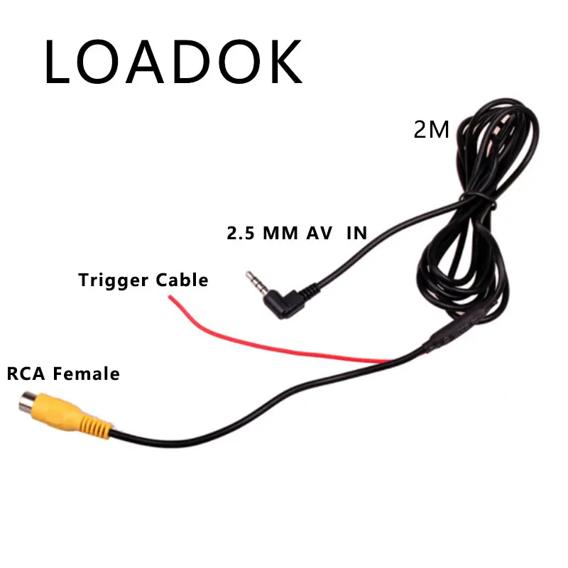 RCA to 2.5 mm AV Cable for Car Rear View Camera Parking Camera Converter cable for car DVR
RCA to 2.5 mm AV Cable for Car Rear View Camera Parking Camera Converter cable for car DVR