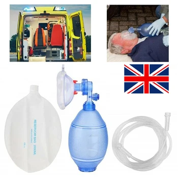 First Aid Set Adjustable Manual Resuscitator PVC Adult Ambu Bag First Aid kit Tool Simple Breathing Apparatus
First Aid Set Adjustable Manual Resuscitator PVC Adult Ambu Bag First Aid kit Tool Simple Breathing Apparatus