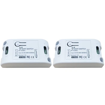 Tuya Smart Life APP WiFi + RF 433Mhz DIY Relay Timer Module Google Home Amazon Alexa 10A FOR Switch Light FAN 2Pcs
Tuya Smart Life APP WiFi + RF 433Mhz DIY Relay Timer Module Google Home Amazon Alexa 10A FOR Switch Light FAN 2Pcs