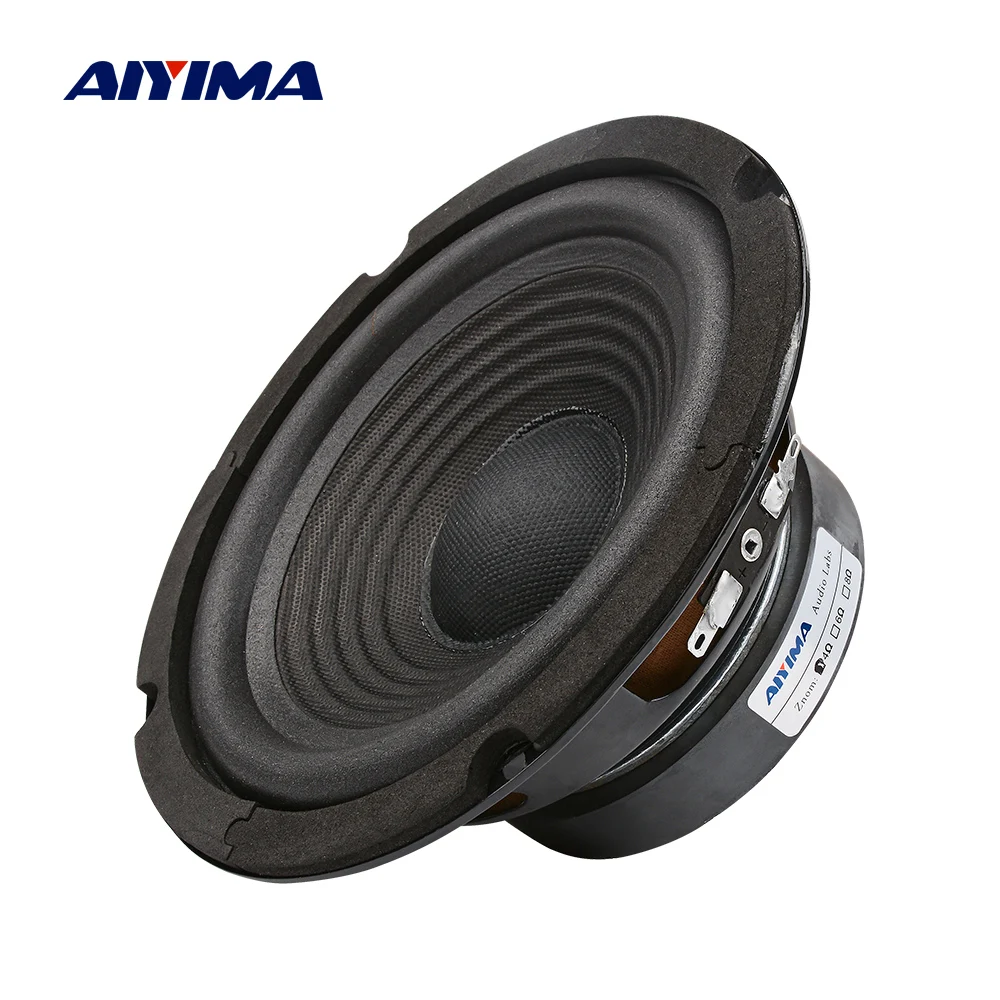 

AIYIMA 1Pcs 6.5 Inch Subwoofer Speaker 4 8 Ohm 100W Woofer Speaker Audio Sound Loudspeaker Bass For 2.1 Home Theater System