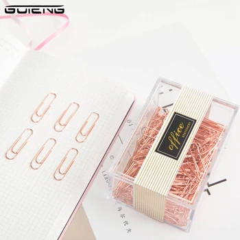 200 pcs 28mmRose Golden Paperclips Creative Nickel Plated Rust-Proof Paper Clips Students Advanceds Office Stationery
200 pcs 28mmRose Golden Paperclips Creative Nickel Plated Rust-Proof Paper Clips Students Advanceds Office Stationery