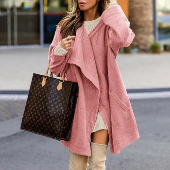 Women's Open Front Cardigan Sweater Irregular Fall Fuzzy Wrap Coat Sherpa Jacket With Pockets Casual Streetwear
Women's Open Front Cardigan Sweater Irregular Fall Fuzzy Wrap Coat Sherpa Jacket With Pockets Casual Streetwear
