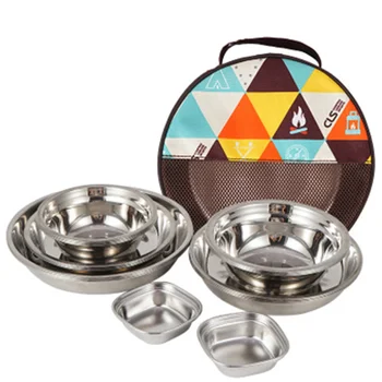 1 Set Plate Saucer Stainless Steel Dishes Tableware Cutlery Camping Plate Bowl for Outdoor Home Camping Hiking
1 Set Plate Saucer Stainless Steel Dishes Tableware Cutlery Camping Plate Bowl for Outdoor Home Camping Hiking