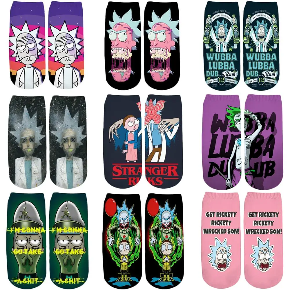 PLstar Cosmos 2019 New 3D Printed Cartoon Rick and Morty cute short ankle socks for Men Women harajuku korean socks WZ777
PLstar Cosmos 2019 New 3D Printed Cartoon Rick and Morty cute short ankle socks for Men Women harajuku korean socks WZ777