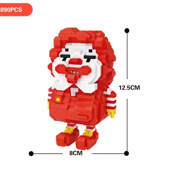 Funny cartoon clown image Fat Ronald McDonald micro diamond block joker nanobrick educational toys assembly building bricks
Funny cartoon clown image Fat Ronald McDonald micro diamond block joker nanobrick educational toys assembly building bricks