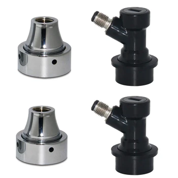 Disconnect Faucet Adapter - Ball Lock Liquid Disconnect with Beer Keg Faucet Adapter 2 Pcs for Home Brewing
Disconnect Faucet Adapter - Ball Lock Liquid Disconnect with Beer Keg Faucet Adapter 2 Pcs for Home Brewing