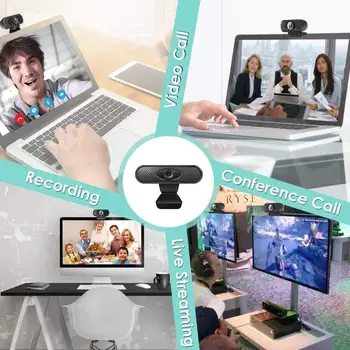 1080P HD Mini Webcam Computer Pc Built-in Microphone 2MP Auto Focus USB WebCamera For Live Broadcast Video Conference Work Webca
1080P HD Mini Webcam Computer Pc Built-in Microphone 2MP Auto Focus USB WebCamera For Live Broadcast Video Conference Work Webca