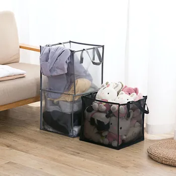 Mesh Laundry Basket Clothing Organizer Foldable Laundry Hamper Laundry Bag Clothes Kids Toy Storage Buckets Sundries Organizer
Mesh Laundry Basket Clothing Organizer Foldable Laundry Hamper Laundry Bag Clothes Kids Toy Storage Buckets Sundries Organizer