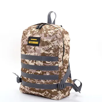 PUBG three-level bag outdoor leisure fashion men's travel backpack camouflage computer bag 
PUBG three-level bag outdoor leisure fashion men's travel backpack camouflage computer bag