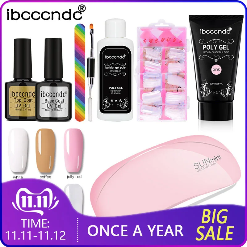 30g Extend Builder Polygel Nail Kit Poly Gel Set Nail Quick Extension UV LED Hard Gel Acrylic Builder Gel with Nail Lamp
30g Extend Builder Polygel Nail Kit Poly Gel Set Nail Quick Extension UV LED Hard Gel Acrylic Builder Gel with Nail Lamp