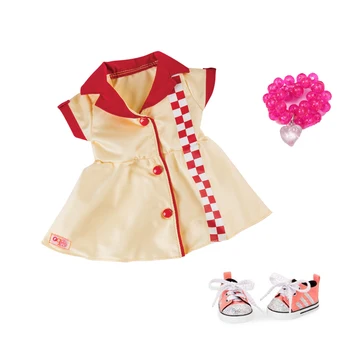 Our Generation Deluxe Doll Wearing Waiter Outfit Accessories Sneakers Bracelet For 45cm Doll 18inch Girl Doll Best Children Gift
Our Generation Deluxe Doll Wearing Waiter Outfit Accessories Sneakers Bracelet For 45cm Doll 18inch Girl Doll Best Children Gift