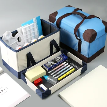 Foldable art toolbox Multi function drawing toolbox Large portable storage box gouache paint acrylic watercolor organizer
Foldable art toolbox Multi function drawing toolbox Large portable storage box gouache paint acrylic watercolor organizer