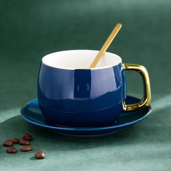 European Ceramic Coffee Cup Set Simple Modern Gold Rim Luxury Solid Color Arabic Coffee Set Tazas Cafe Cups and Saucers BE50MU
European Ceramic Coffee Cup Set Simple Modern Gold Rim Luxury Solid Color Arabic Coffee Set Tazas Cafe Cups and Saucers BE50MU