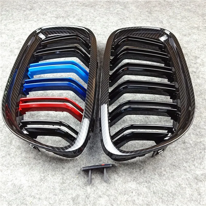 Double Line Glossy black /Glossy M Color Front Auto Grille For 3 Series E90 2008-2011 ABS Carbon Look Kidney Grill Grille
Double Line Glossy black /Glossy M Color Front Auto Grille For 3 Series E90 2008-2011 ABS Carbon Look Kidney Grill Grille