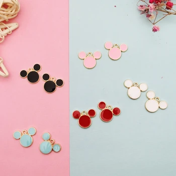 10pcs Cute Mickey's Head Enamel Charms Oil Drop Metal Head Pendants DIY Earring Bracelet Hair Floating Jewelry Accessory FX383
10pcs Cute Mickey's Head Enamel Charms Oil Drop Metal Head Pendants DIY Earring Bracelet Hair Floating Jewelry Accessory FX383