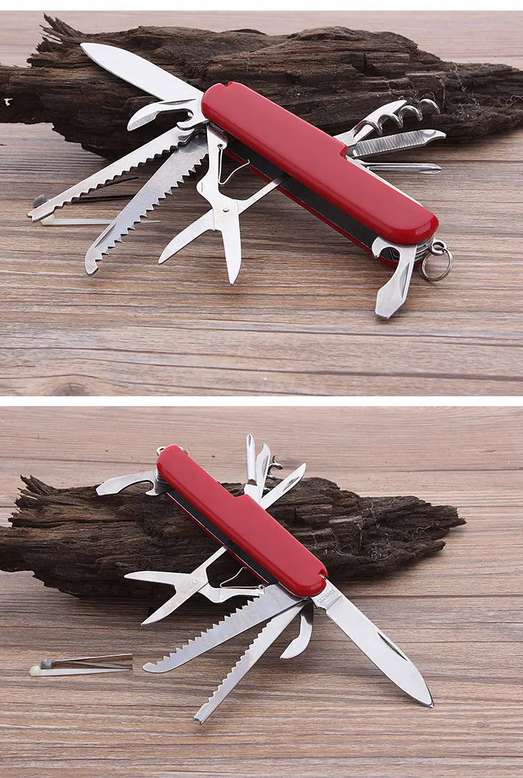 Generic Mini Swiss Fold Army EDC Gear Knife Survive Pocket Camp Best