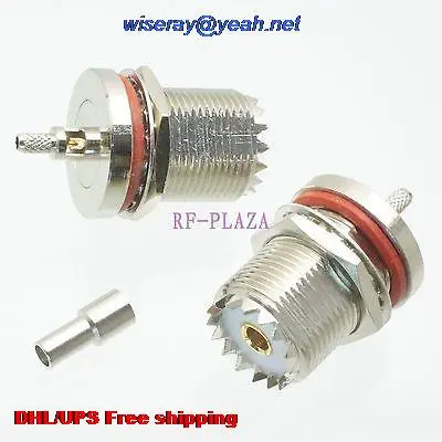 DHL/EMS 200pcs Connector UHF SO239 female jack bulkhead crimp RG174 RG316 LMR100 cable -A3
DHL/EMS 200pcs Connector UHF SO239 female jack bulkhead crimp RG174 RG316 LMR100 cable -A3