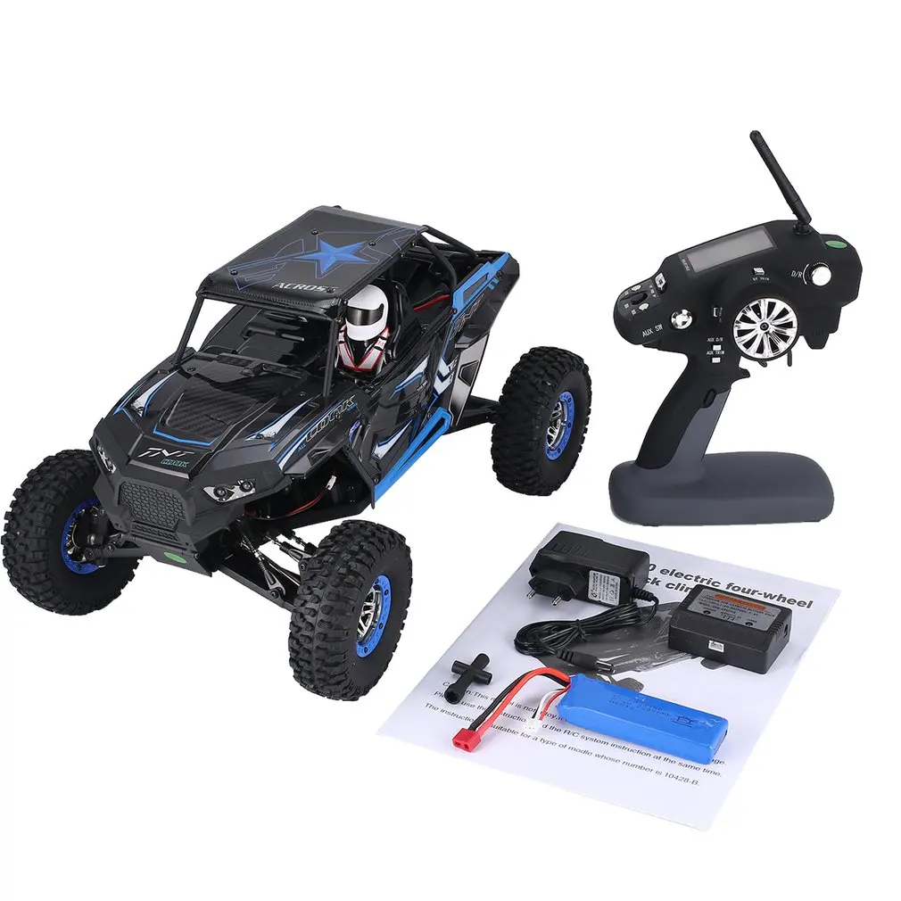 

Wltoys 10428-B 1/10 Scale 2.4Ghz 4WD 30km/h Climbing High Speed RC Crawler Off-Road Rock Electric RC Remote Control Car RTR