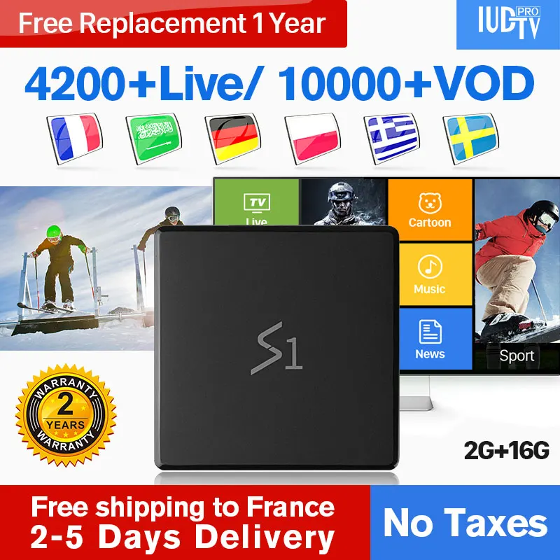 IP TV Europe IUDTV Pro Box Android 8.1 Greek Nordic Subscription IPTV Spain Box Leadcool S1 RK3229 2+16G IPTV 1 Year PK X96 Mini
IP TV Europe IUDTV Pro Box Android 8.1 Greek Nordic Subscription IPTV Spain Box Leadcool S1 RK3229 2+16G IPTV 1 Year PK X96 Mini
