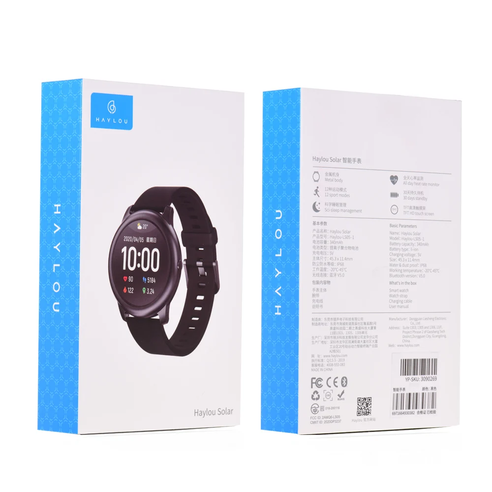 Xiaomi Haylou Solar Smartwatch Ls05 Black