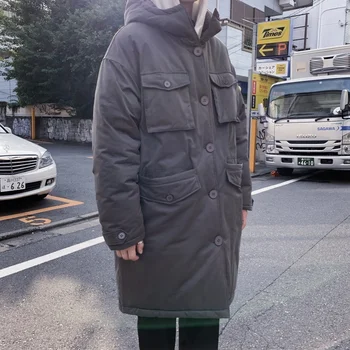 Winter Long Coat Men Warm Thick Fashion Parka Men Solid Color Hooded Coat Man Streetwear Cotton Multi-pocket Tooling Jacket
Winter Long Coat Men Warm Thick Fashion Parka Men Solid Color Hooded Coat Man Streetwear Cotton Multi-pocket Tooling Jacket