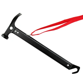 Outdoor Multi-function Hammer Aluminum Hooks Wild Survival Equipment Life-saving with Tent Stake Remover for Rain Fly Tent 
Outdoor Multi-function Hammer Aluminum Hooks Wild Survival Equipment Life-saving with Tent Stake Remover for Rain Fly Tent