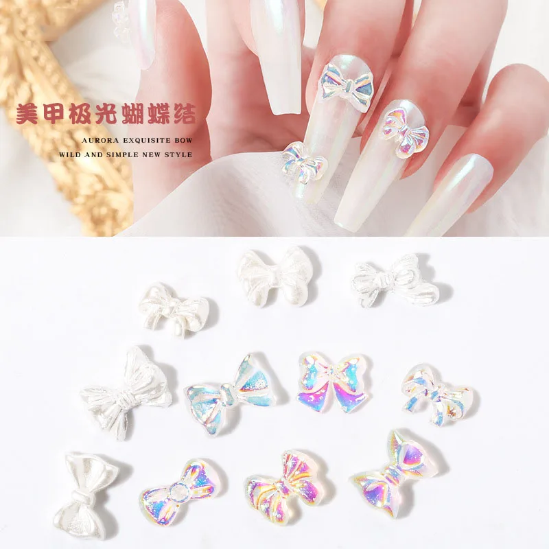 20pcs/Set Nail Art Japanese Style Aurora Bow Jewelry Symphony 3D Women'S Daily Wear Crystal Butterfly DIY Nail Decoration
20pcs/Set Nail Art Japanese Style Aurora Bow Jewelry Symphony 3D Women'S Daily Wear Crystal Butterfly DIY Nail Decoration