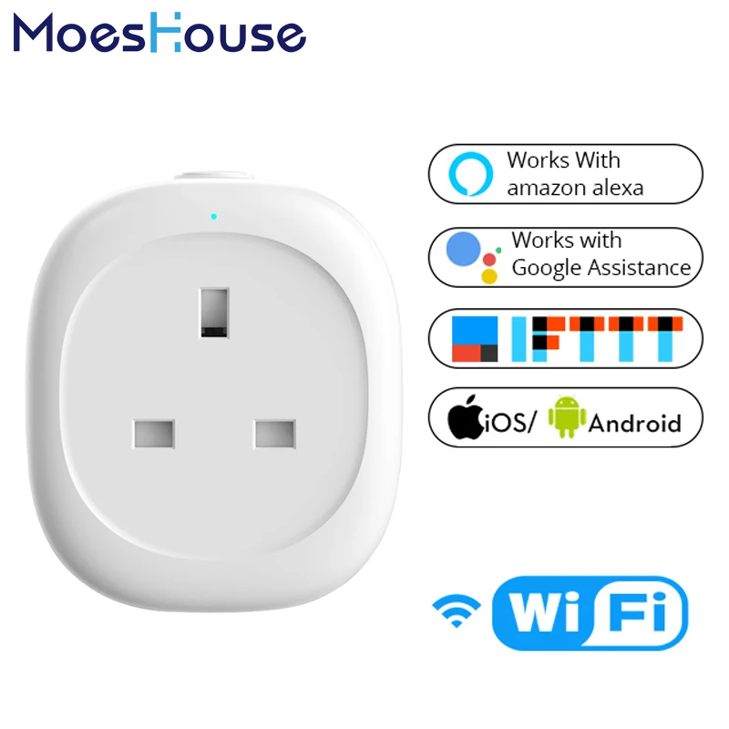 UK WiFi Smart Socket Power Plug Outlet Mobile APP Remote Control Energy Monitor Works with Alexa Google Home No Hub Required
UK WiFi Smart Socket Power Plug Outlet Mobile APP Remote Control Energy Monitor Works with Alexa Google Home No Hub Required