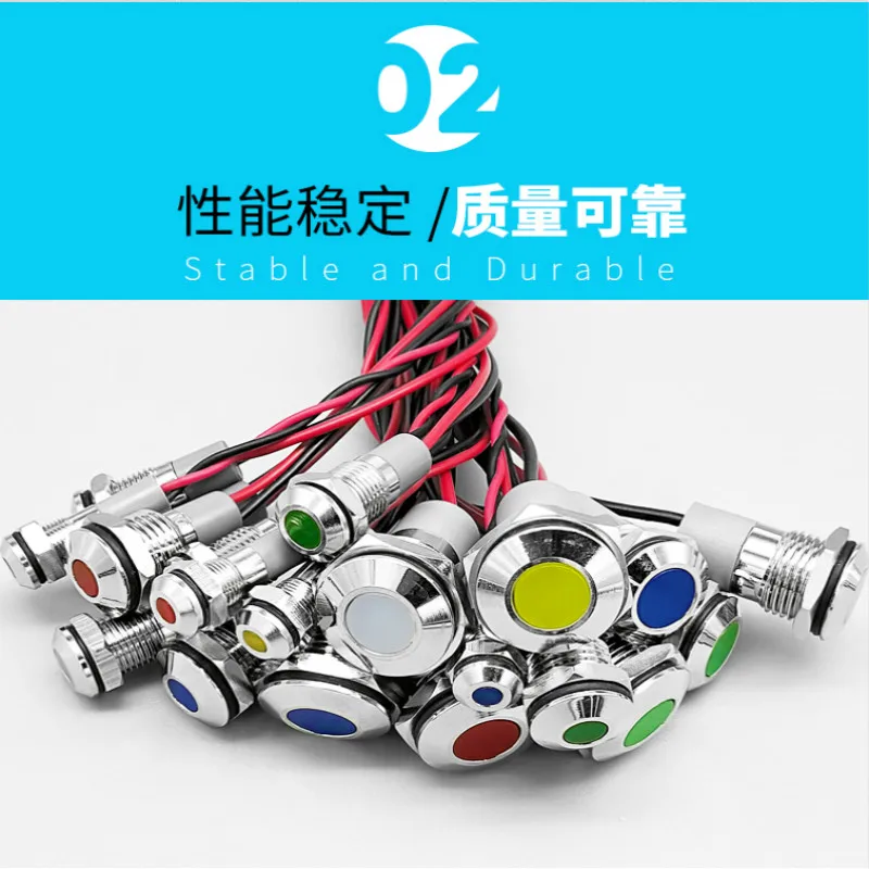 HOT 1pc Waterproof IP67 Metal LED Warning Indicator Light Signal Lamp Pilot Wire 3V 5V 12V 24V 110V 220V 6mm 8mm 10mm 12mm 14mm
HOT 1pc Waterproof IP67 Metal LED Warning Indicator Light Signal Lamp Pilot Wire 3V 5V 12V 24V 110V 220V 6mm 8mm 10mm 12mm 14mm