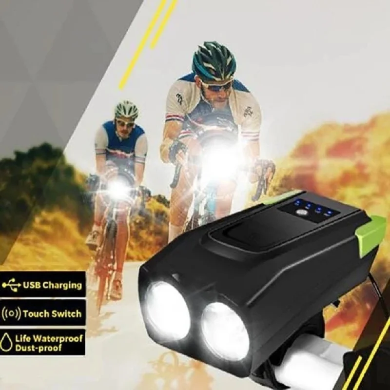 Bicycle Light Bell Cycling Lantern Bicycle USB Bike Light Front with Horn MTB Flashlight Powerful Headlight Bike Accessories
Bicycle Light Bell Cycling Lantern Bicycle USB Bike Light Front with Horn MTB Flashlight Powerful Headlight Bike Accessories