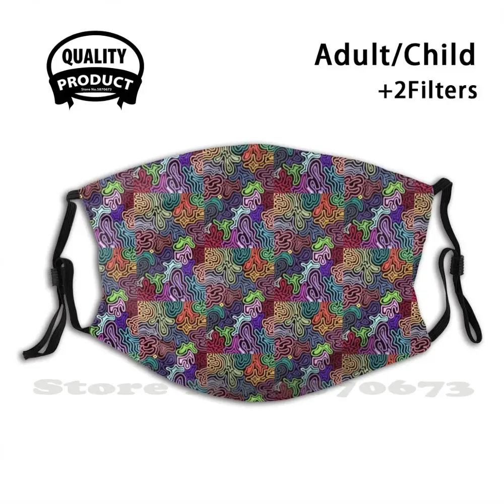 Squiggly Lines Reusable Mouth Mask Washable Filter Anti Dust Face Masks Groovy Hippie Abstract Crazy Colorful
Squiggly Lines Reusable Mouth Mask Washable Filter Anti Dust Face Masks Groovy Hippie Abstract Crazy Colorful