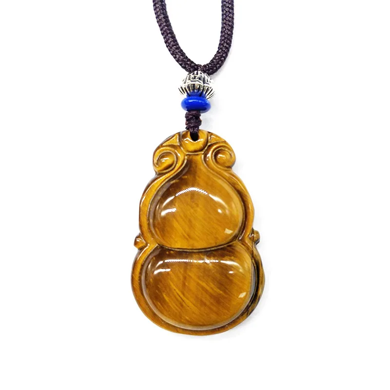 QIANXU Tiger Eye Stone Necklace Pendant Gourd Pendant Jade Pendant Transfer Lucky Jewelry With Chain Jade Jewelry
QIANXU Tiger Eye Stone Necklace Pendant Gourd Pendant Jade Pendant Transfer Lucky Jewelry With Chain Jade Jewelry