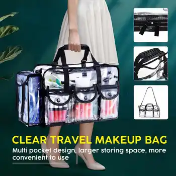 Professinal Make Up Organizer Bag Large Capacity Cosmetic Bags PVC Transparent Travel Tote Clear Organizer Waterproof
Professinal Make Up Organizer Bag Large Capacity Cosmetic Bags PVC Transparent Travel Tote Clear Organizer Waterproof