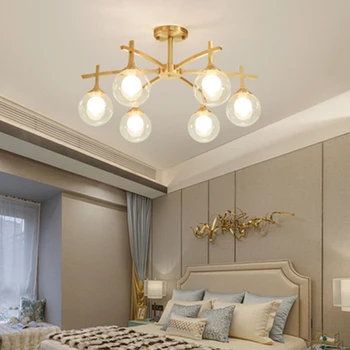 Modern LED All Copper Glass Chandelier Lighting American Luxury Living Room Lamp Bedroom Study Magic Bean Kitchen Decor Fixtures
Modern LED All Copper Glass Chandelier Lighting American Luxury Living Room Lamp Bedroom Study Magic Bean Kitchen Decor Fixtures