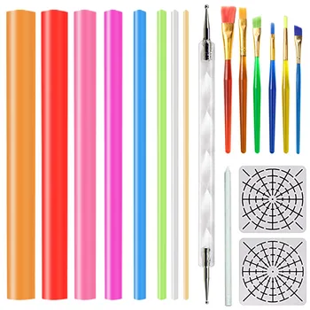 best selling 2020 products Dot Painting Tool Set Brush Acrylic Stick Template Painted Carved 18PC for wearable devices
best selling 2020 products Dot Painting Tool Set Brush Acrylic Stick Template Painted Carved 18PC for wearable devices