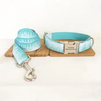 Free Engraving Pet Collar Custom Nameplate ID Tag Adjustable Blue Forest Mountain Cat Personalized Dog Collars Lead Leash Set
Free Engraving Pet Collar Custom Nameplate ID Tag Adjustable Blue Forest Mountain Cat Personalized Dog Collars Lead Leash Set