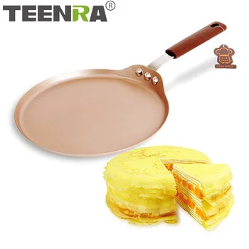 TEENRA Cabon Steel Pancake Pizza Frying Pan Non Stick Round Crepe Cake Griddle Kitchen Tools
TEENRA Cabon Steel Pancake Pizza Frying Pan Non Stick Round Crepe Cake Griddle Kitchen Tools