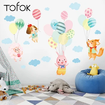 Tofok Colorful Animal Balloons Wall Sticker Waterproof Home Cartoon Mural Decals Baby Kids Room Nursery Decorative Wallpaper
Tofok Colorful Animal Balloons Wall Sticker Waterproof Home Cartoon Mural Decals Baby Kids Room Nursery Decorative Wallpaper