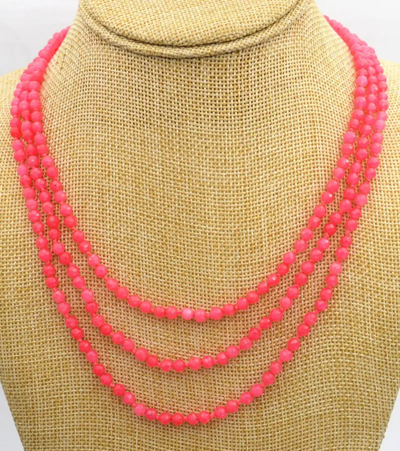 Hot sell hand knotted 3 rows 4mm faceted blue pink green stone bead necklace 17-19 " fashion jewelry
Hot sell hand knotted 3 rows 4mm faceted blue pink green stone bead necklace 17-19 " fashion jewelry