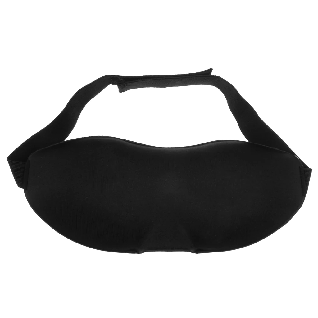 Unisex Cotton Elastic Blindfold Eye Mask Travel Sleep Aid Shade Cover Black Unisex Cotton Elastic Blindfold Eye Mask Travel Sleep Aid Shade Cover Black