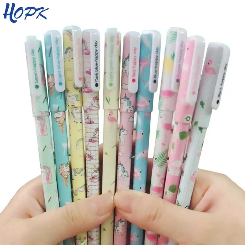 10 Pcs/Color Cute Unicorn Flamingo Gel Pen Kawaii Stationery Multi Colored Painting Gel Ink Ballpoint Pens Gift School Supplies
10 Pcs/Color Cute Unicorn Flamingo Gel Pen Kawaii Stationery Multi Colored Painting Gel Ink Ballpoint Pens Gift School Supplies