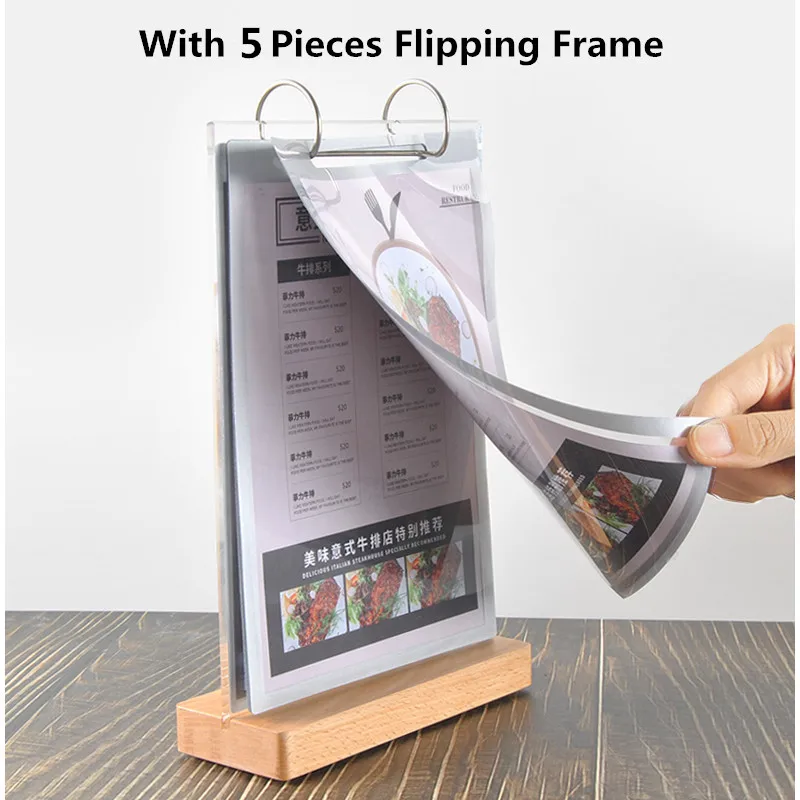 A4 Double Side Countertop Page Turning Table Menu Paper Poster Display Stand Acrylic Price Label Sign Holder Acrylic Photo Frame
A4 Double Side Countertop Page Turning Table Menu Paper Poster Display Stand Acrylic Price Label Sign Holder Acrylic Photo Frame