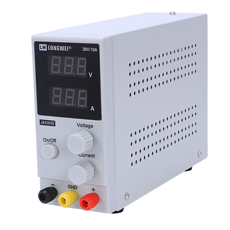 30V 10A LW-K3010D Switching Regulated DC Power Supply LCD Dual Digital Display EU Plug
30V 10A LW-K3010D Switching Regulated DC Power Supply LCD Dual Digital Display EU Plug