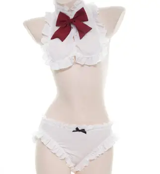 Cute Lolita Kawaii Lingerie Student Uniform Costum Sexy Women Bow Tops Thongs Cosplay Uniformes Estudiantes Japan Underwear Hot
Cute Lolita Kawaii Lingerie Student Uniform Costum Sexy Women Bow Tops Thongs Cosplay Uniformes Estudiantes Japan Underwear Hot