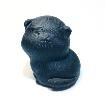 Natural Black Obsidian Kitten Crystal Craft Statue Reiki Stone Figurine Home Decor Quartz Art Healing Guardian
Natural Black Obsidian Kitten Crystal Craft Statue Reiki Stone Figurine Home Decor Quartz Art Healing Guardian