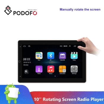 Podofo 10'' Android Rotating Screen 2 Din MP5 Multimedia Player Map Stereo 2.5D Tempered Glass Mirror GPS WIFI Autoradio
Podofo 10'' Android Rotating Screen 2 Din MP5 Multimedia Player Map Stereo 2.5D Tempered Glass Mirror GPS WIFI Autoradio