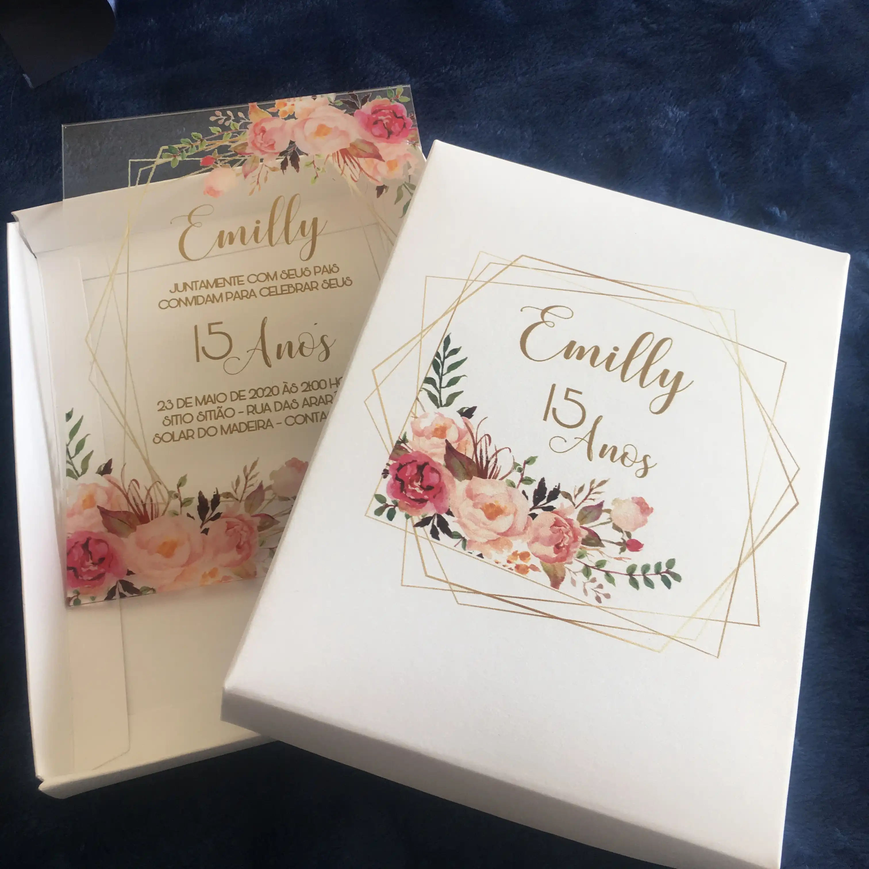50pcs elegant flower transparent envelop newest wedding favor