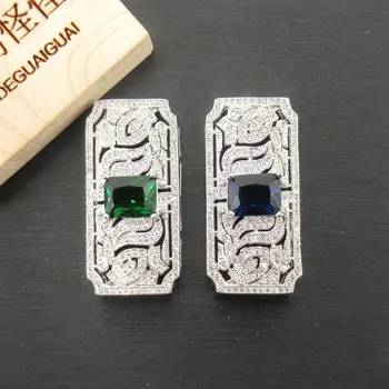 APDGG 18x38mm Gold plated cubic zircon CZ Rectangle Crystal connector Tassel for necklace pendant Jewelry DIY Jewelry Findings 
APDGG 18x38mm Gold plated cubic zircon CZ Rectangle Crystal connector Tassel for necklace pendant Jewelry DIY Jewelry Findings