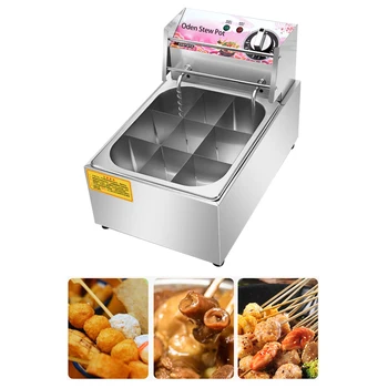 220V Oden Stew Pot, Home and Commercial Nine Grid Oden Pots, Skewers, Suitable for Kitchens, Restaurants,Convenience Stores 
220V Oden Stew Pot, Home and Commercial Nine Grid Oden Pots, Skewers, Suitable for Kitchens, Restaurants,Convenience Stores